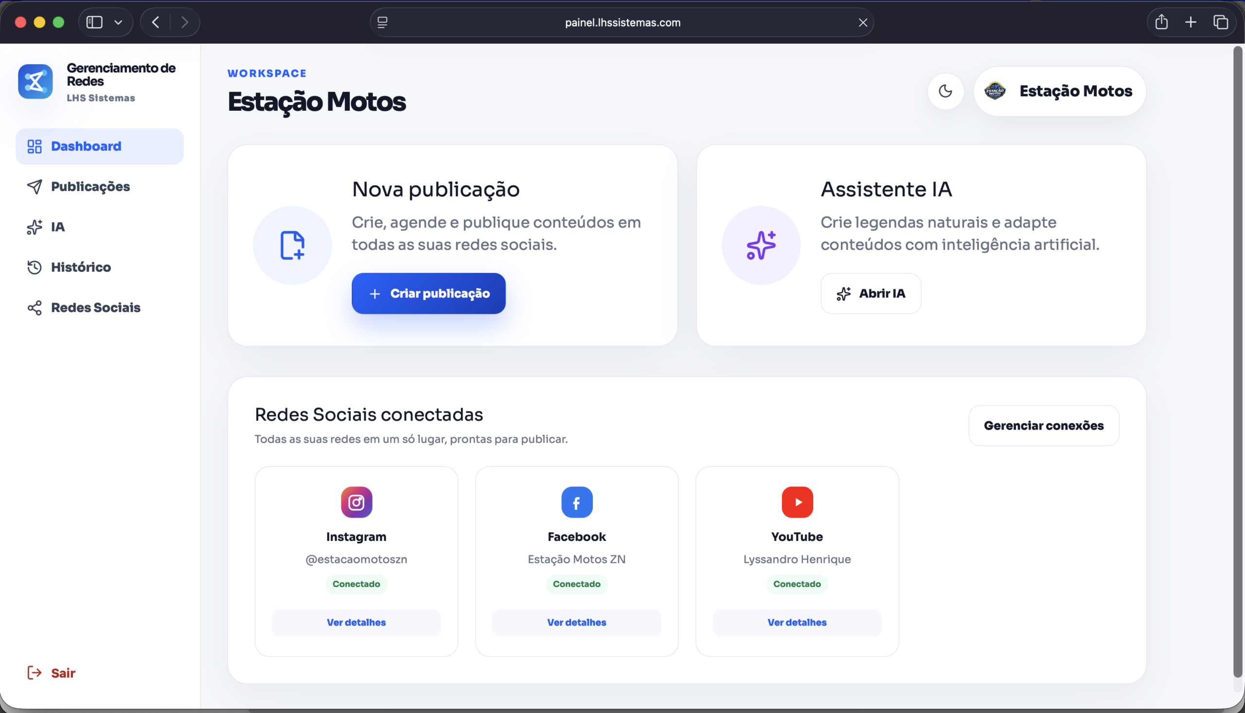 Painel LHS Sistemas