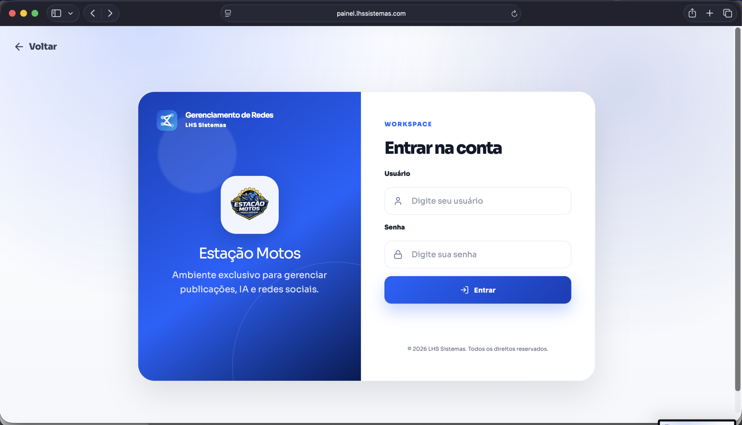 Sistema de gerenciamento de redes
